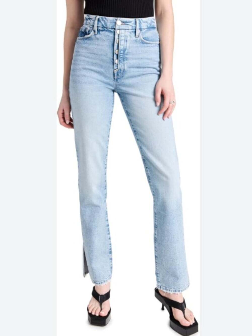 Good American Women's Good Boy Jeans Size 16 GBEBOS828T